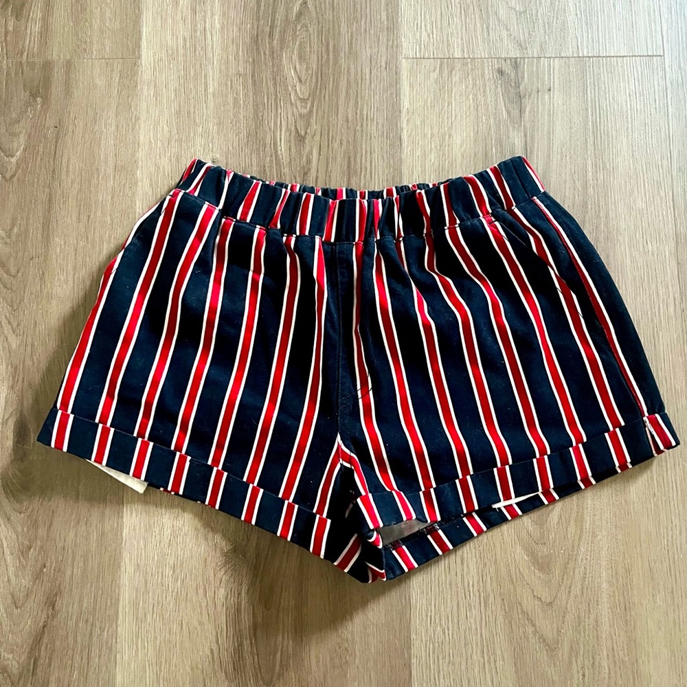 Forever 21 Red and White Striped Shorts